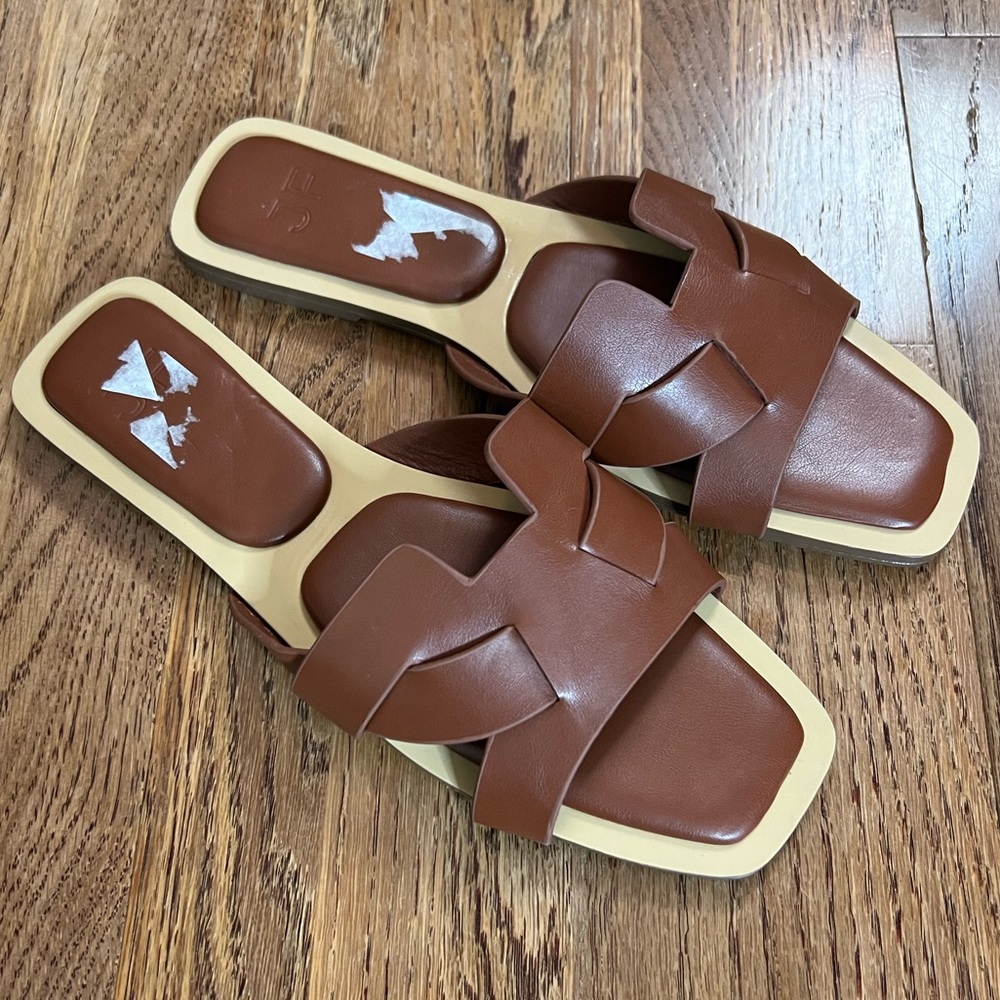 JustFab Seaside Slide Sandals, 8.5